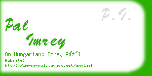 pal imrey business card